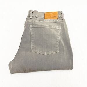 Mott & Bow Straight Leg Gray-Green Denim Wash Jeans Size 35 x30